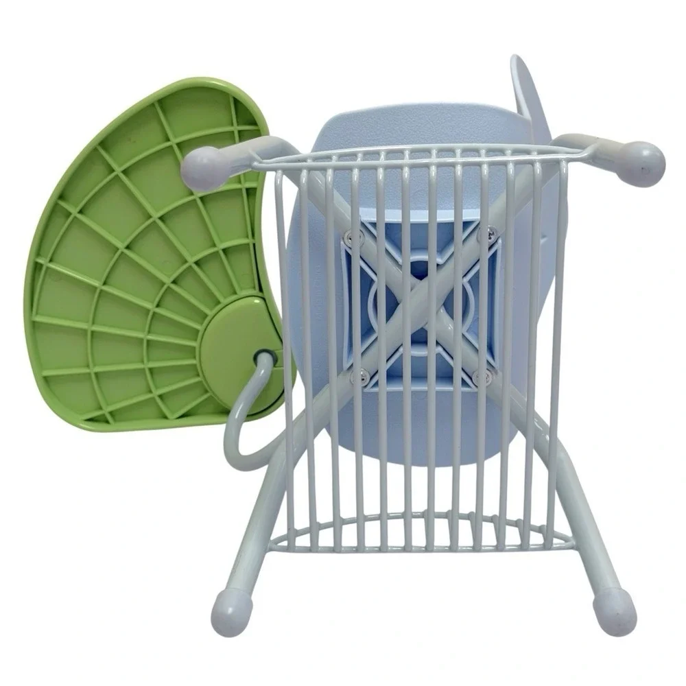 American Girl Doll Furniture Blue & Green School Swivel‎ Desk for 18